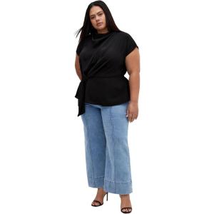 City Chic Women’s Plus Size Top Temple Ave(Black)