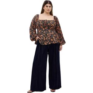 City Chic Women’s Top – Gigi Long Sleeve Daisy Print(Baby Bunch)