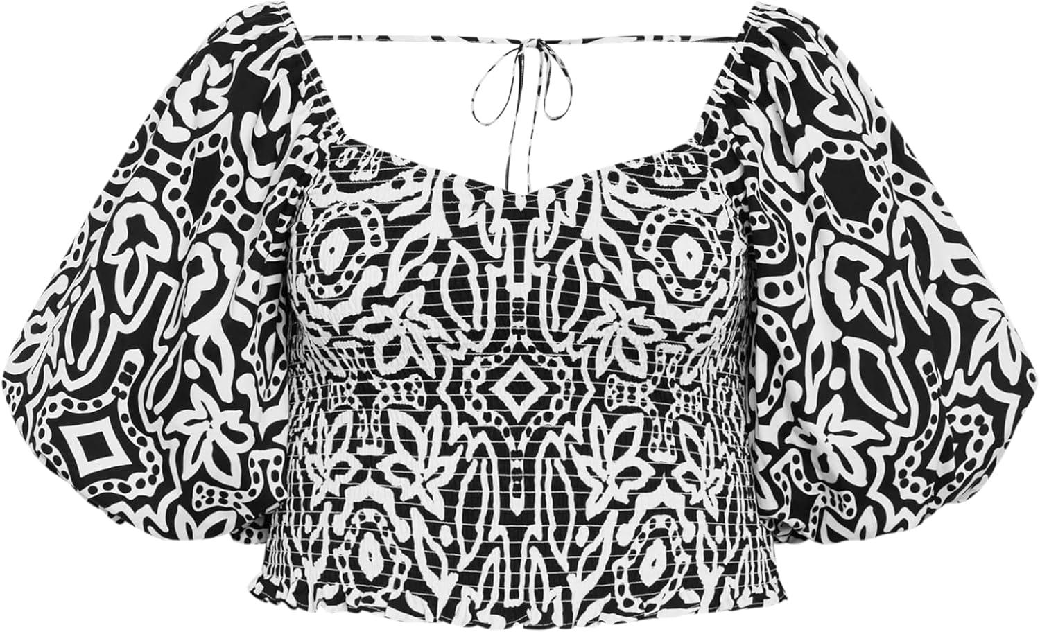 image:imageCity Chic Plus Size Top Amari Puff Sleeve Fitted TopBlk Amari