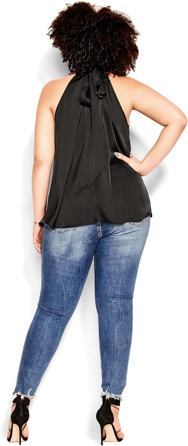 image:imageCity Chic Womens Citychic Plus Size Top Sexy ShineBlack