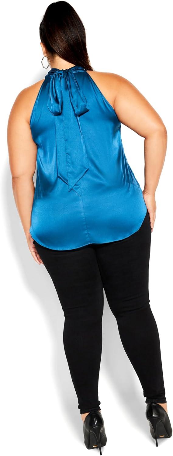 image:imageCity Chic Womens Citychic Plus Size Top Sexy ShineDeep Teal