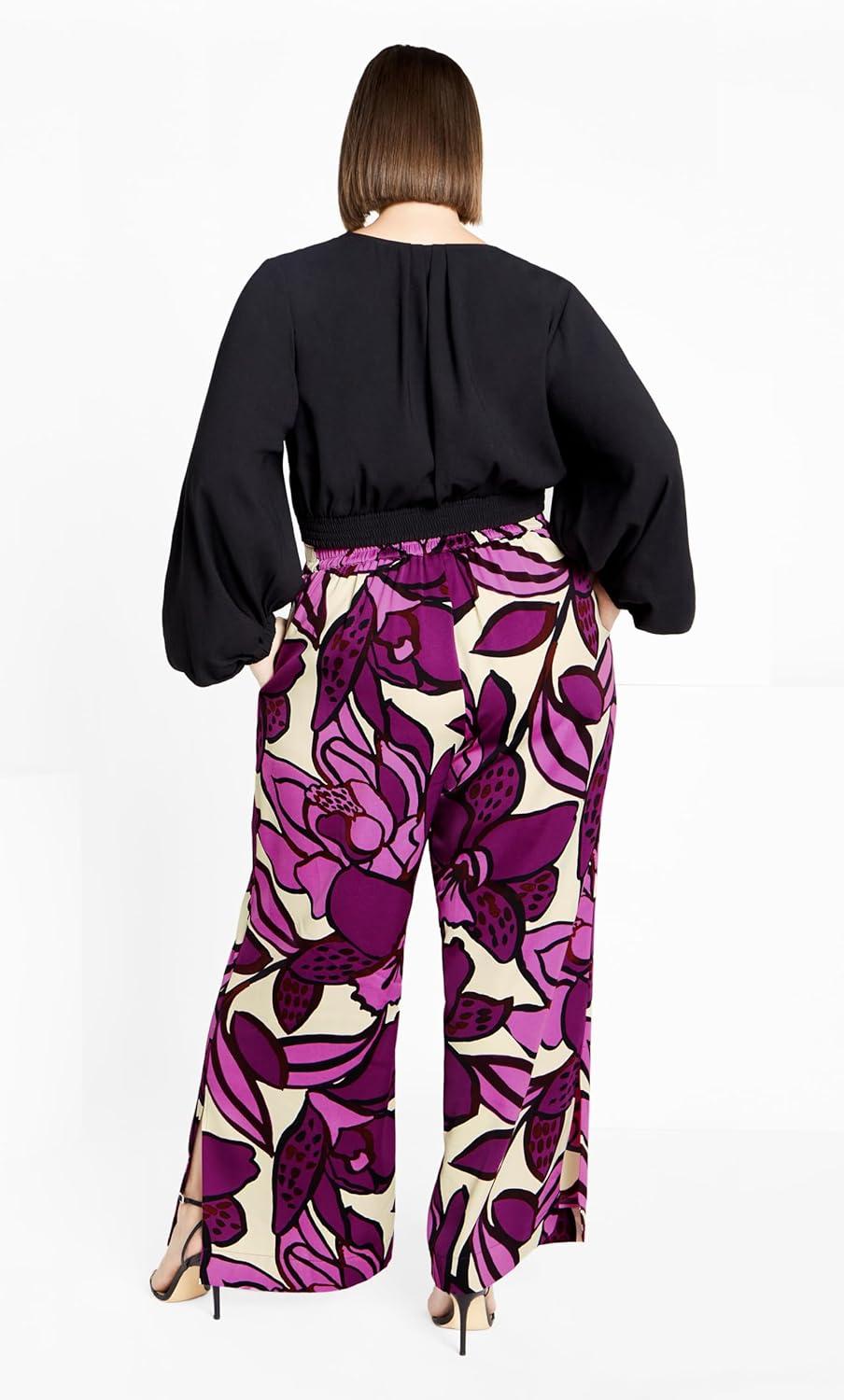 image:imageCity Chic Womens Plus Size Fiesta TopBlack