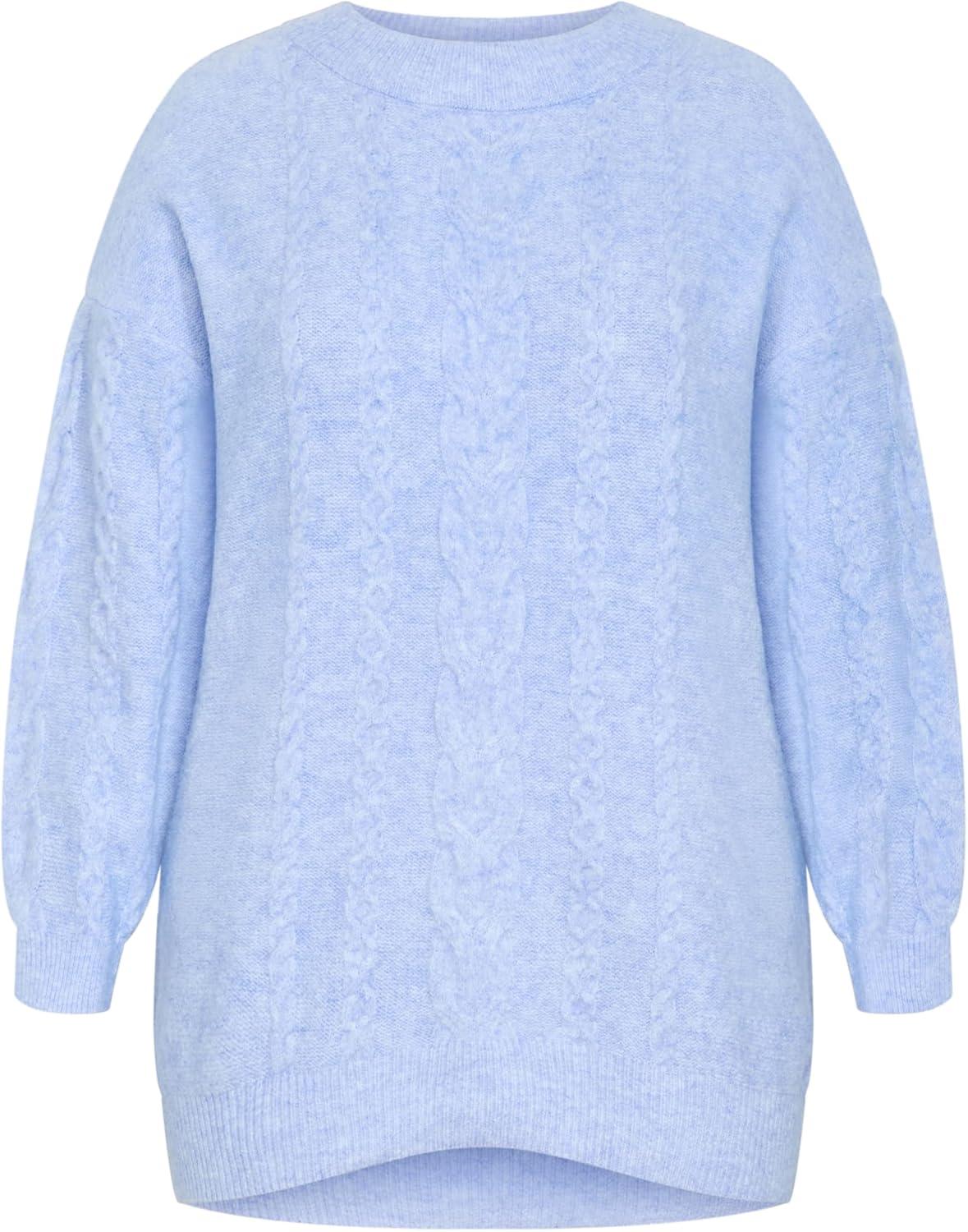 image:imageCity Chic Womens Plus Size Jumper Claudia KnitSky Blue