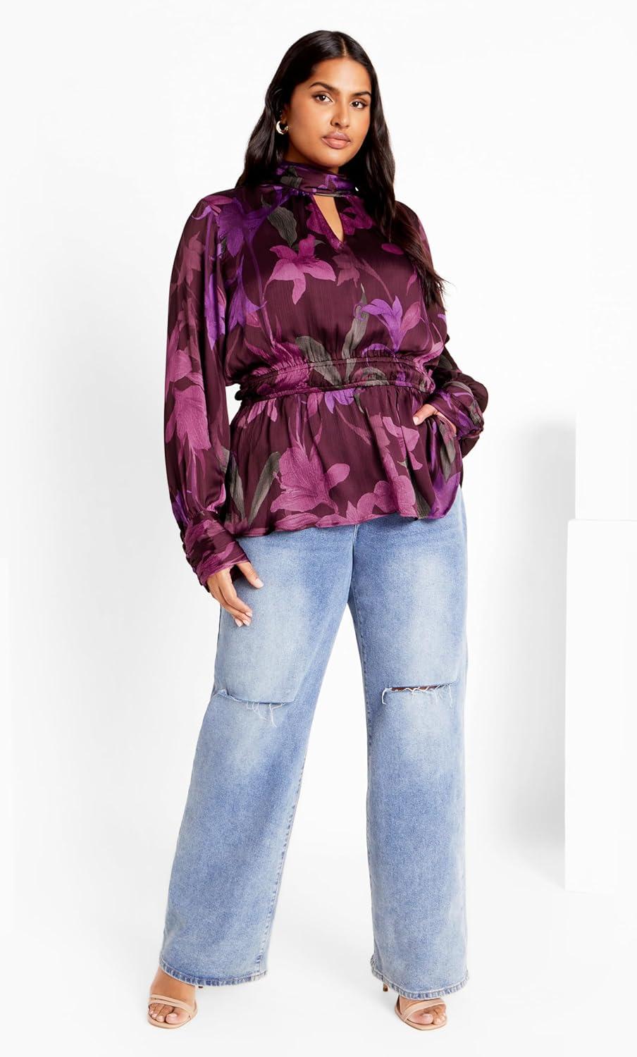 image:imageCity Chic Womens Plus Size Katya TopLavish Lily