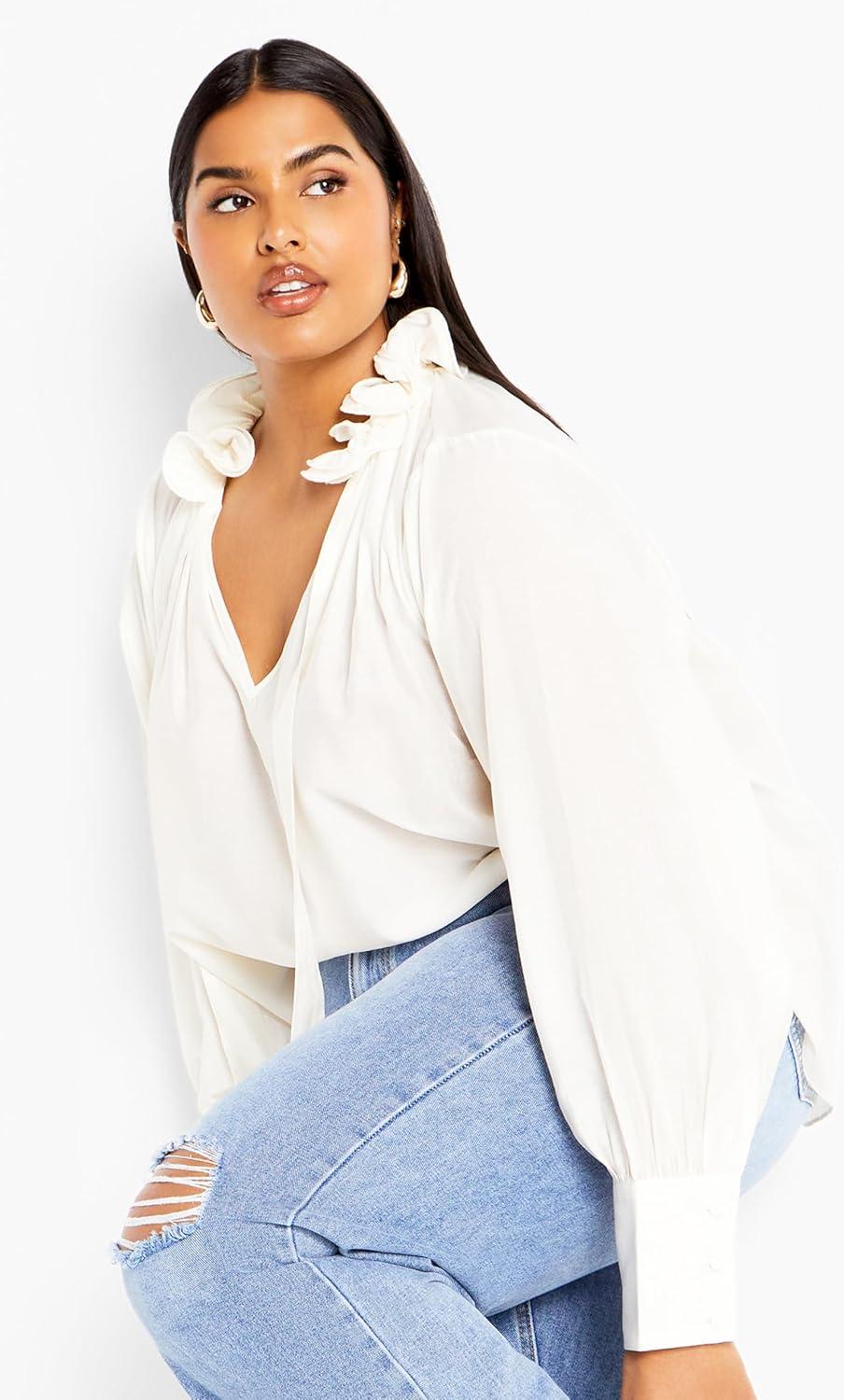image:imageCity Chic Womens Plus Size Top AntoinetteCream
