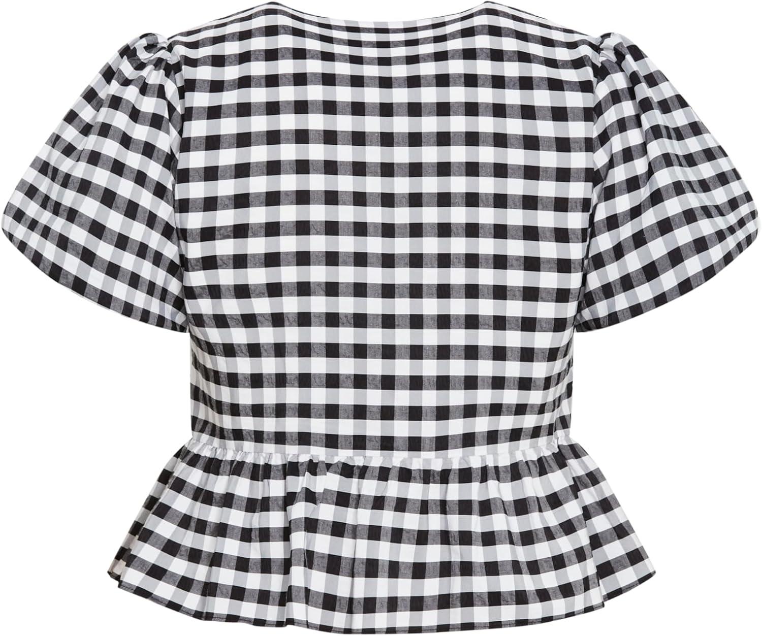 image:imageCity Chic Womens Plus Size Top JolieBlk Gingham