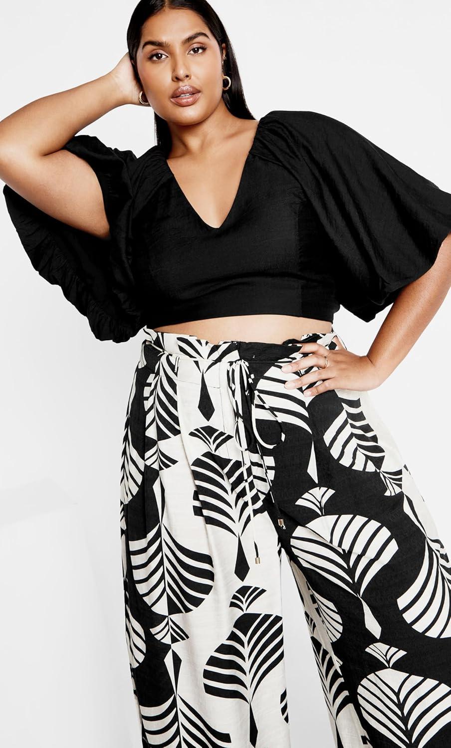 image:imageCity Chic Womens Plus Size Top PetaBlack