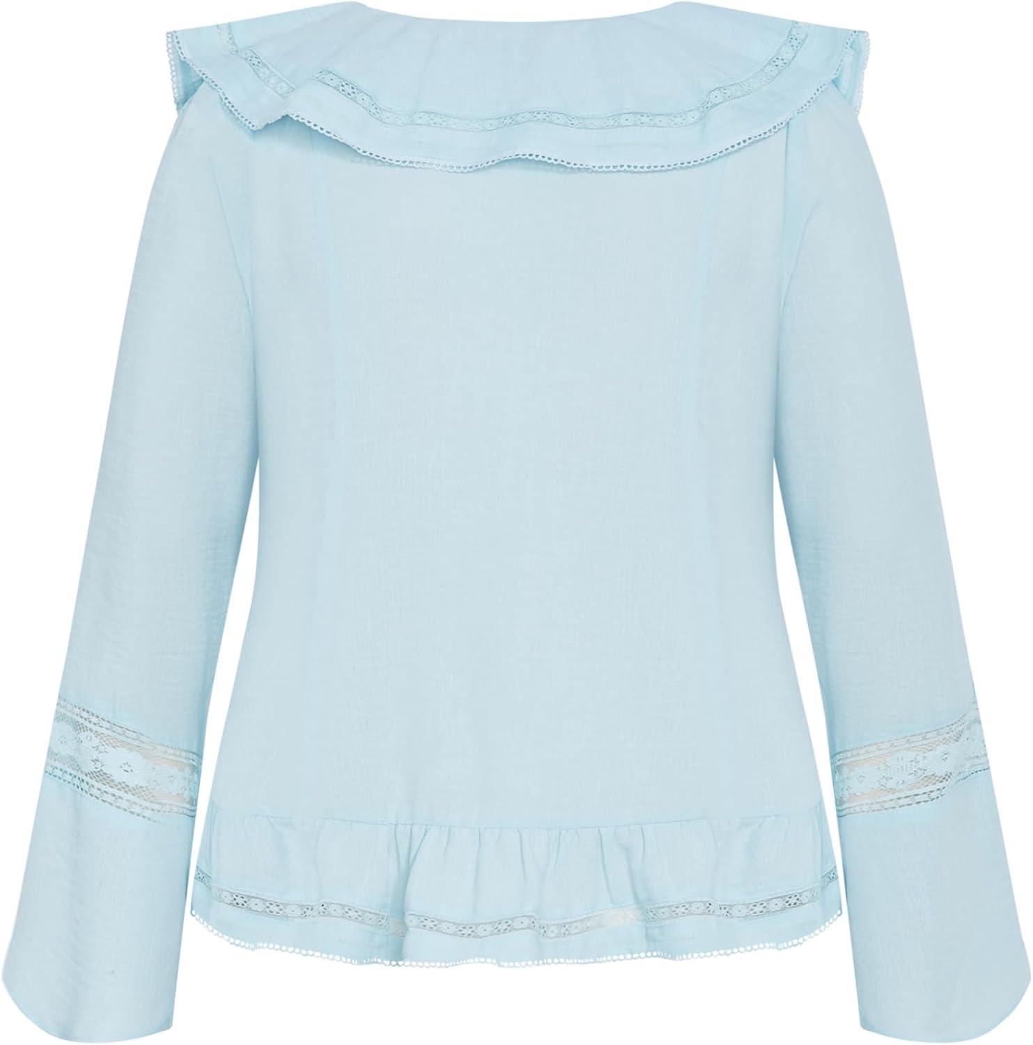 image:imageCity Chic Womens Plus Size Top SaraIce Blue