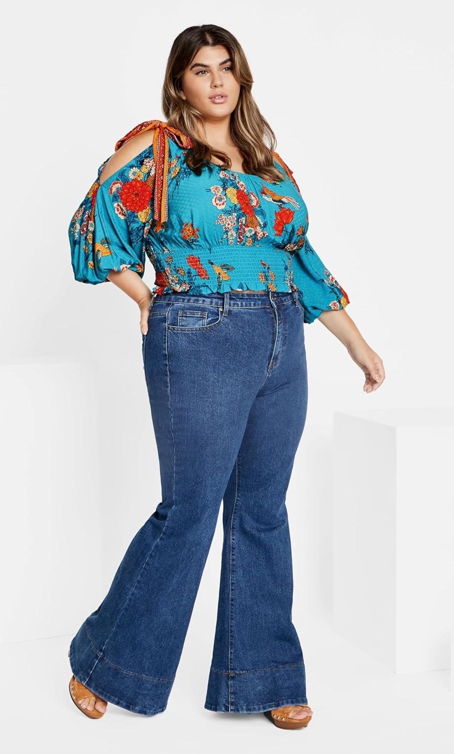 image:imageCity Chic Womens Plus Size Venice TopJade