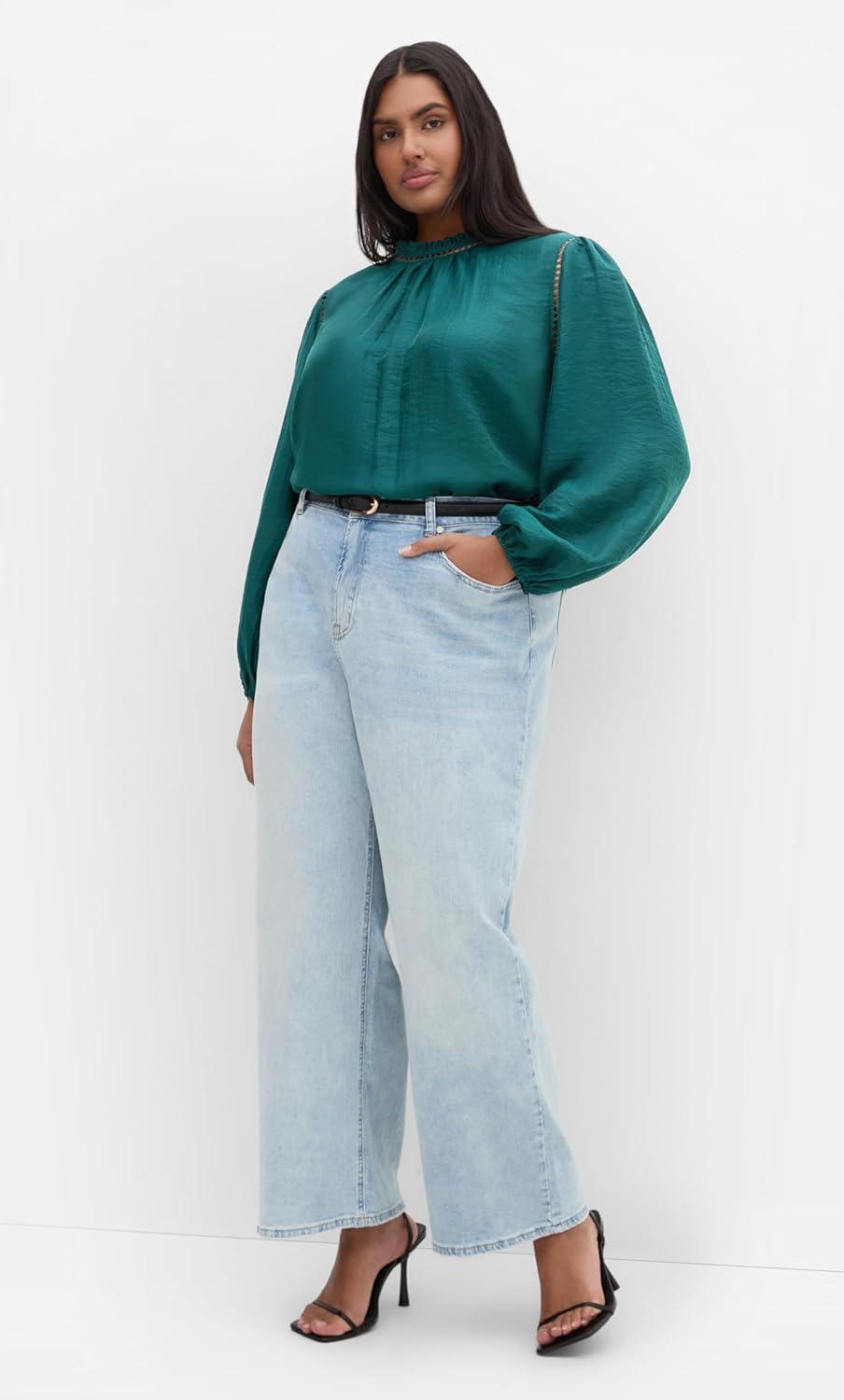 image:imageCity Chic Womens Top Lorelai Long SleeveEmerald