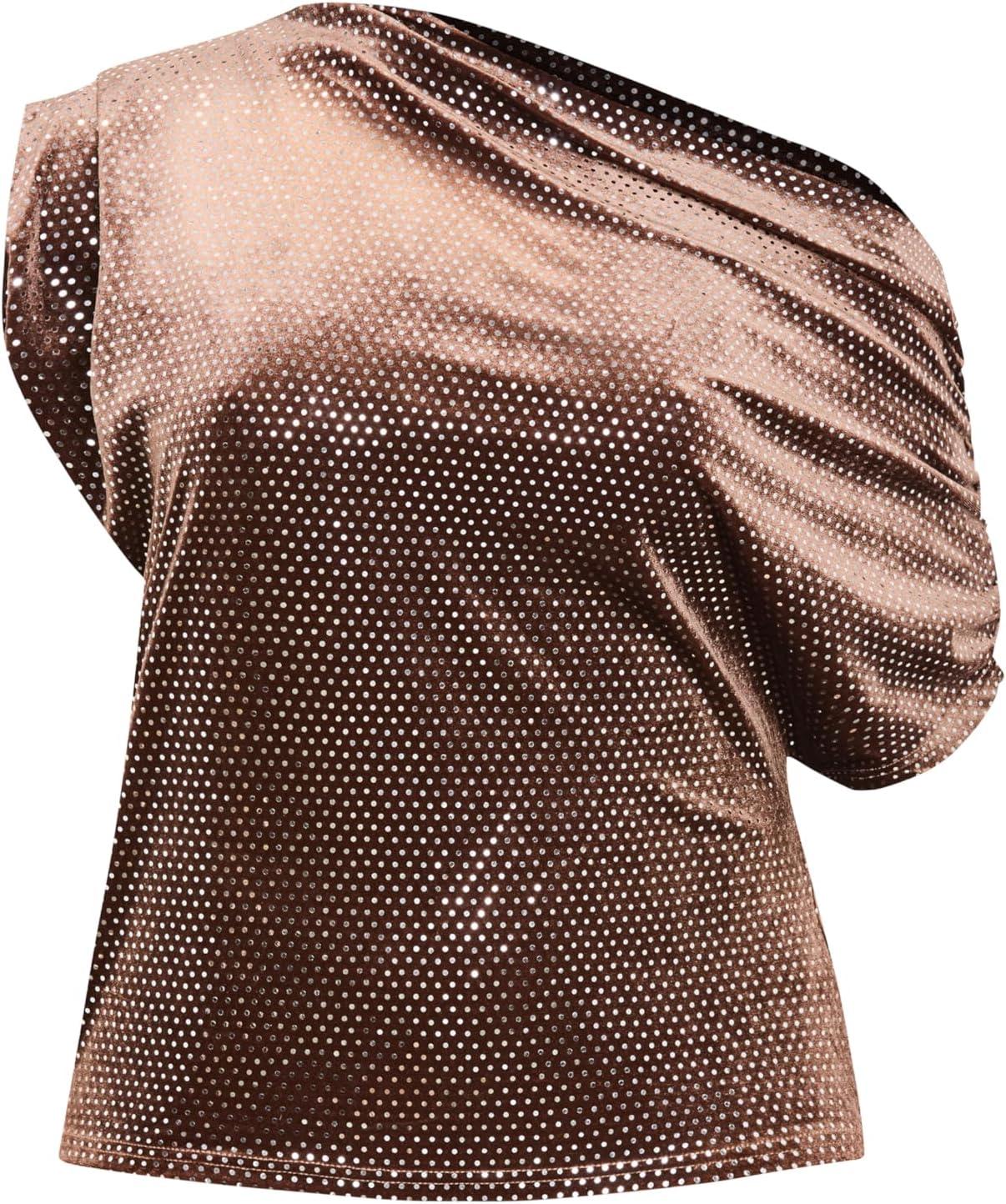 image:imageCity Chic Womens Top Shimmy Off ShoulderBronze