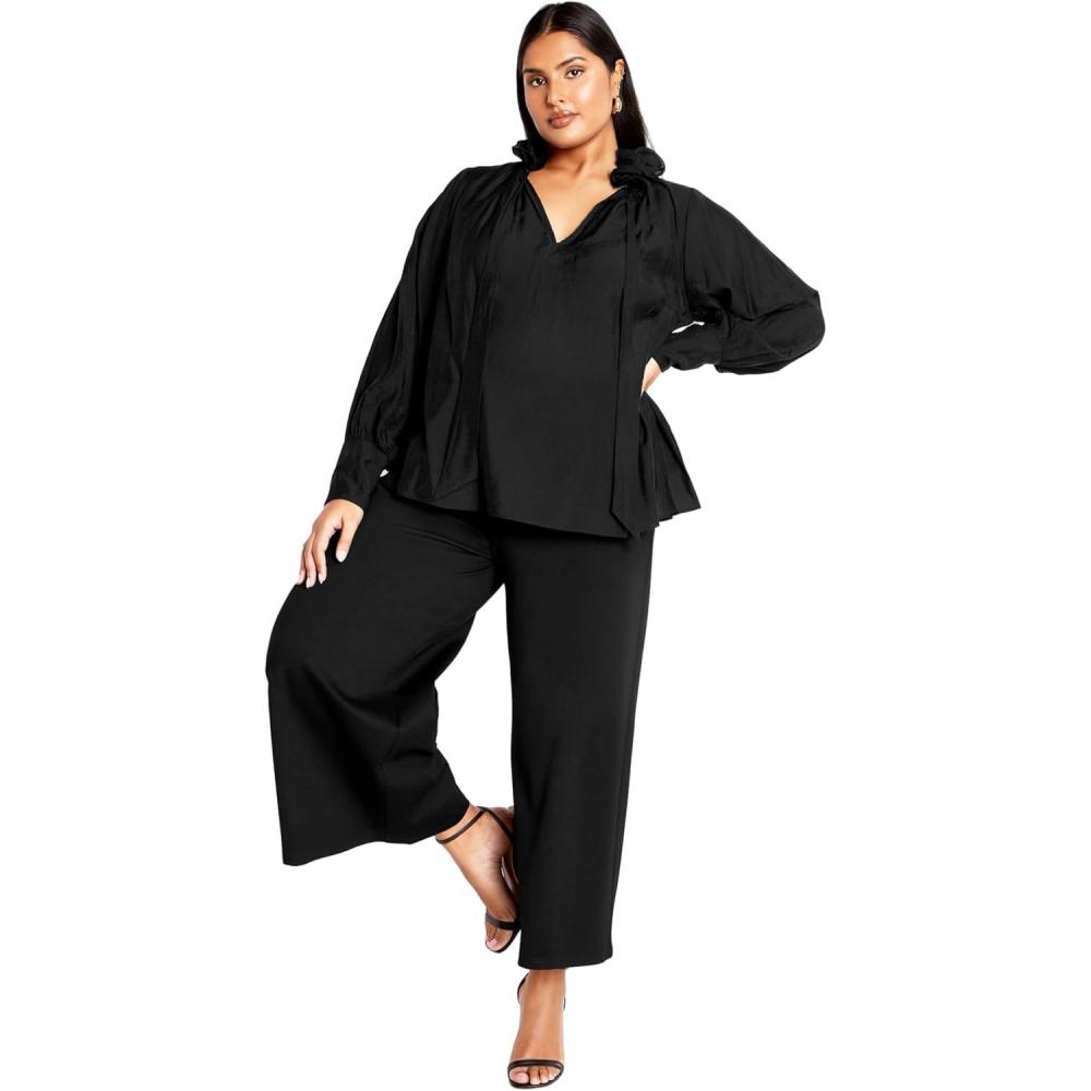 image:imageCity Chic Womens Plus Size Top  AntoinetteBlack