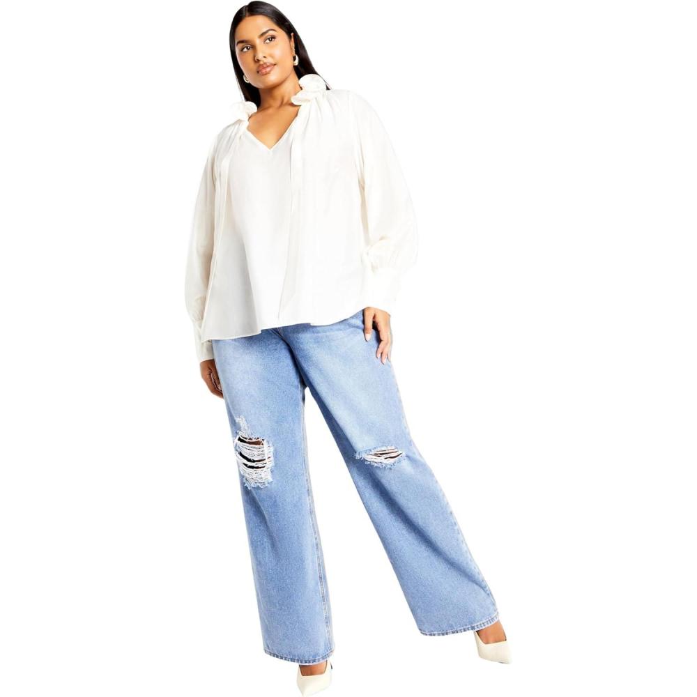 image:imageCity Chic Womens Plus Size Top  AntoinetteCream