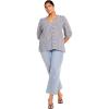 image:imageCity Chic Womens Plus Size Sasha TopNavy Check