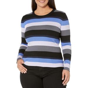 City Chic CCX Women’s Plus Size Sweater – 70’s Stripe(Multi Stripe)