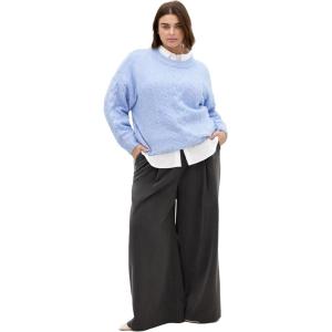 City Chic Women’s Plus Size Jumper – Claudia Knit(Sky Blue)