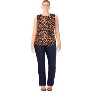 City Chic Women’s Plus Size Top – Becka Print(Black Print)