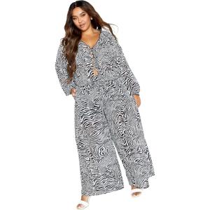 City Chic Women’s Plus Size Top – Corina(Zebra)