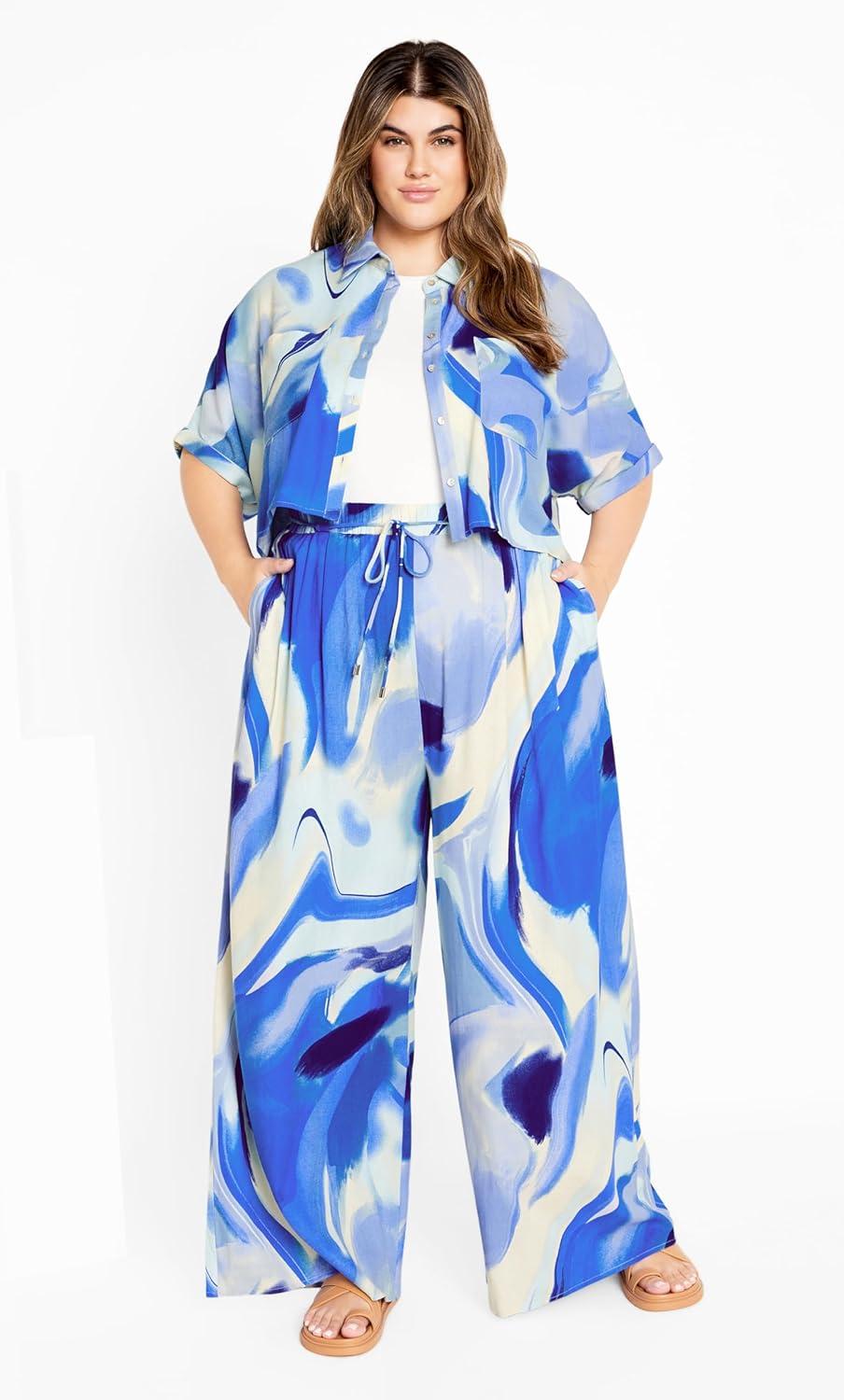 image:imageCITY CHIC Plus Size Shirt Esme Print ShirtWhirlpool