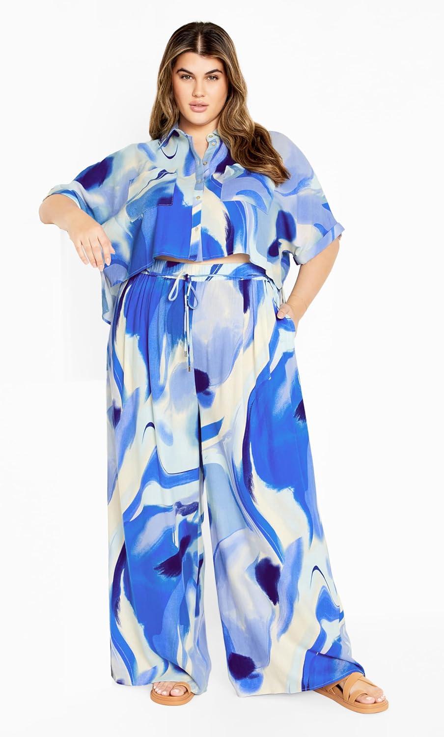 image:imageCITY CHIC Plus Size Shirt Esme Print ShirtWhirlpool