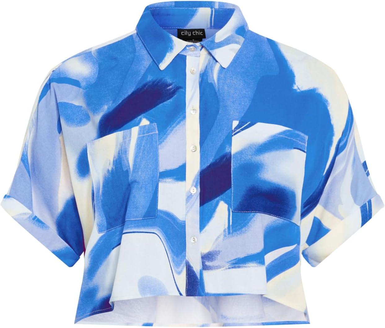 image:imageCITY CHIC Plus Size Shirt Esme Print ShirtWhirlpool