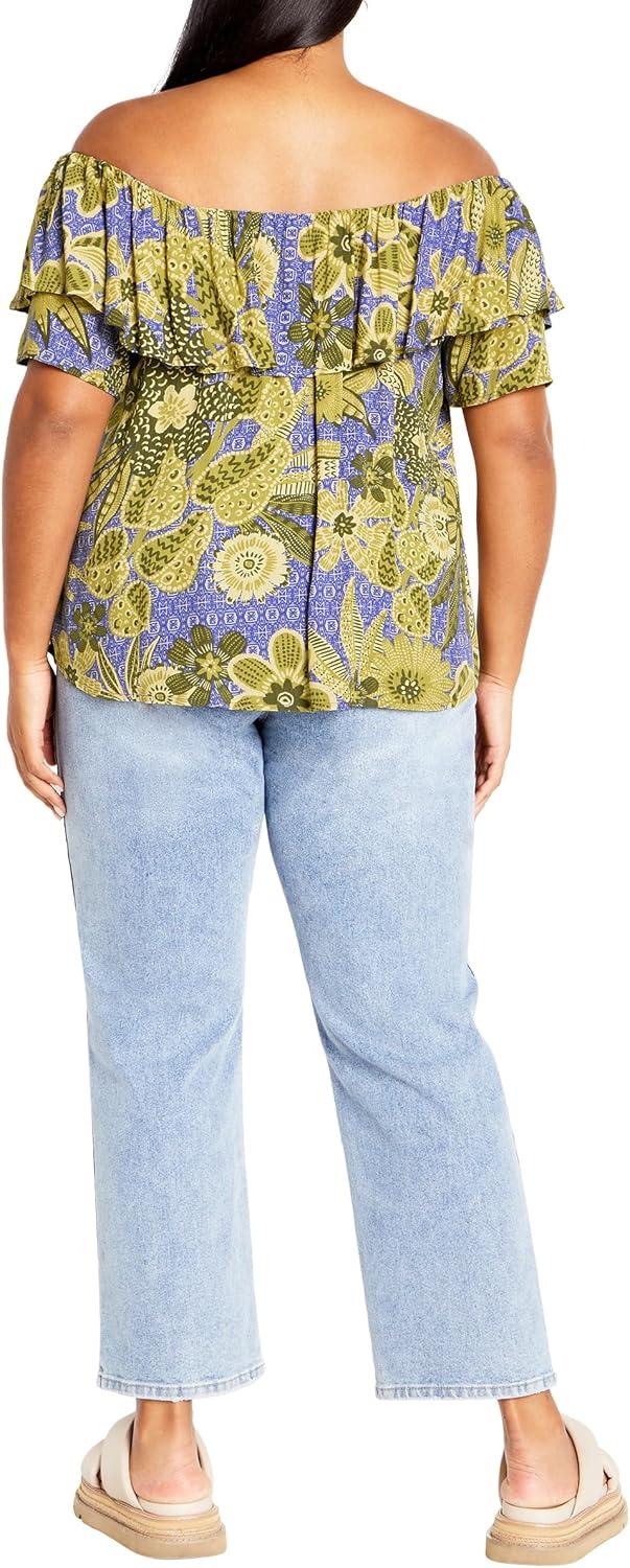 image:imageCity Chic Womens Plus Size Top DaydreamBatik Bloom