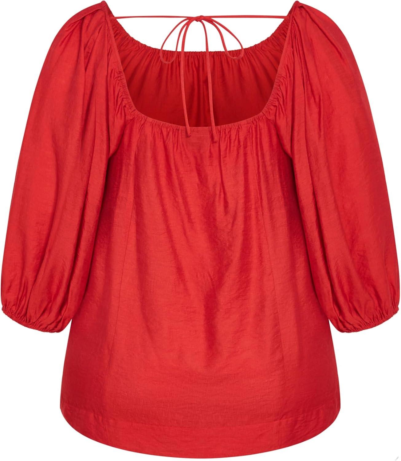 image:imageCity Chic Womens Plus Size Top LeilaCherry