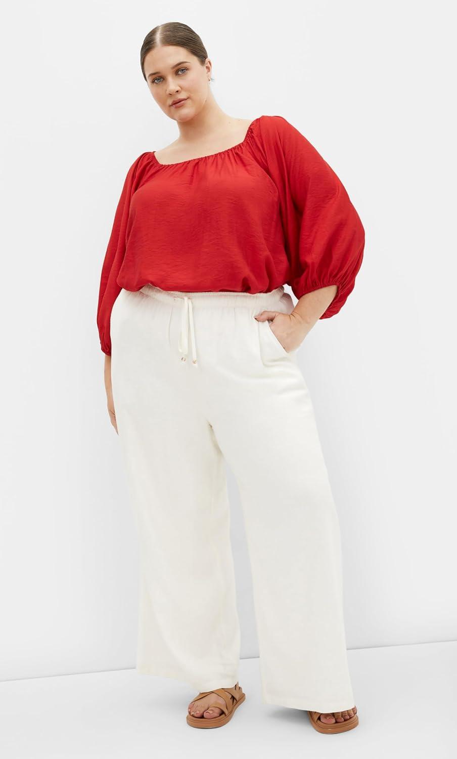 image:imageCity Chic Womens Plus Size Top LeilaCherry