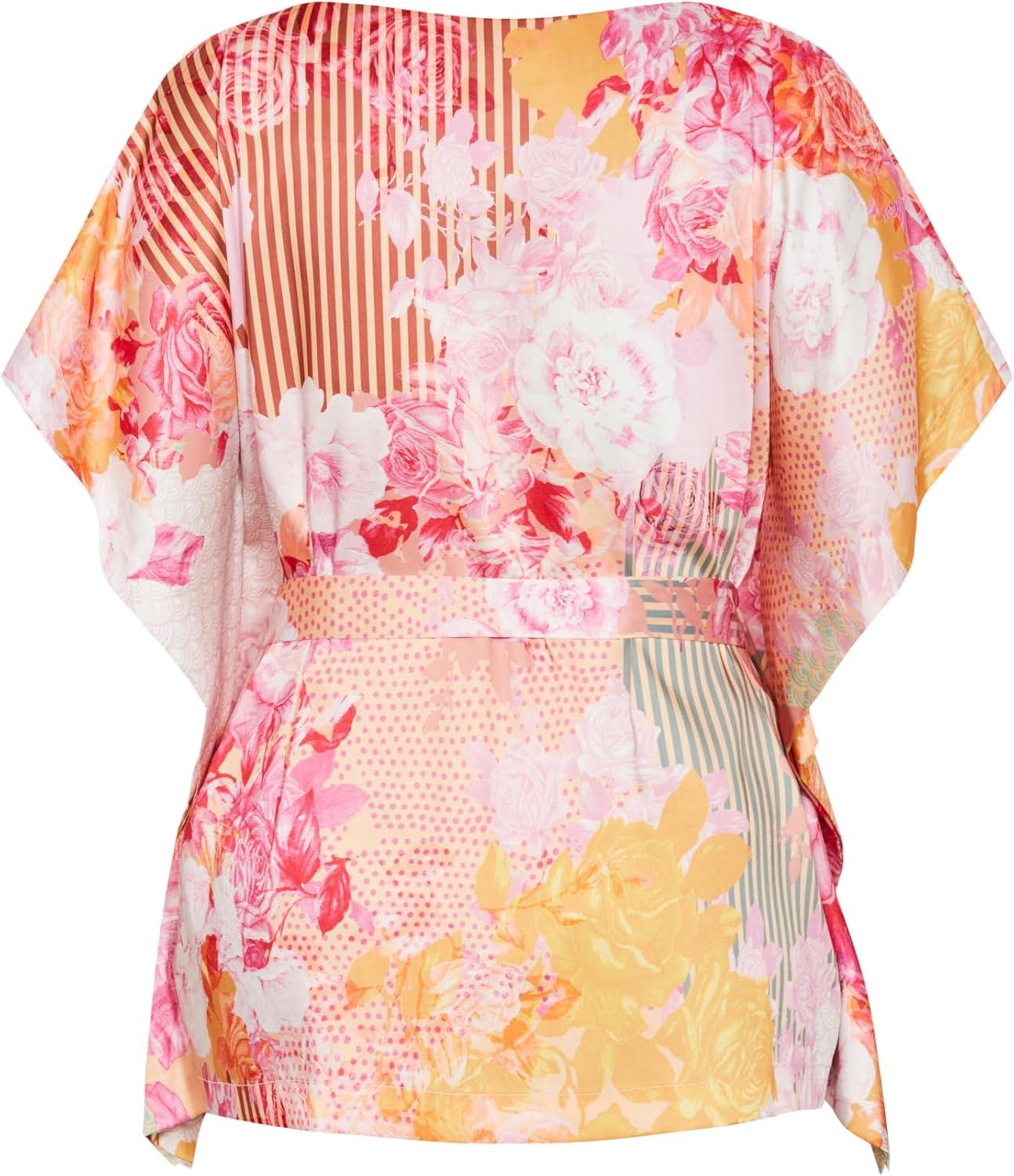 image:imageCity Chic Womens Plus Size TopSunset PrintSunset Rose