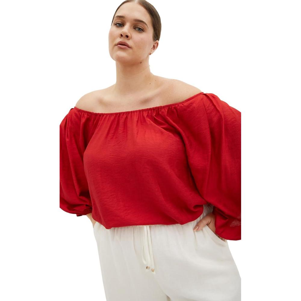 image:imageCity Chic Womens Plus Size Top LeilaCherry
