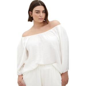 City Chic Women’s Plus Size Top – Leila(Ivory)