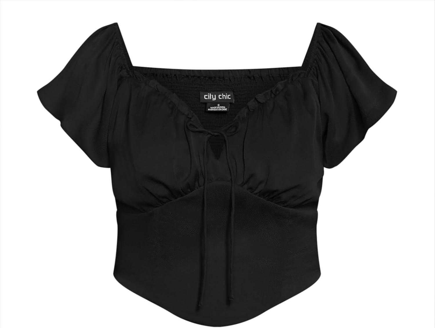 image:imageCity Chic Plus Size Top Mae TopBlack