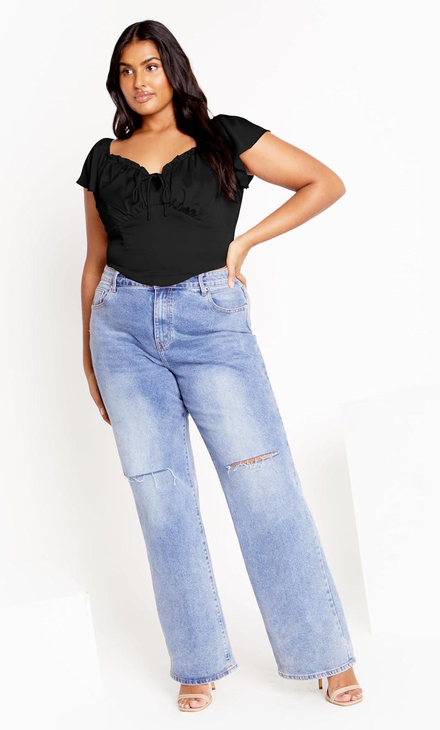 image:imageCity Chic Plus Size Top Mae TopBlack