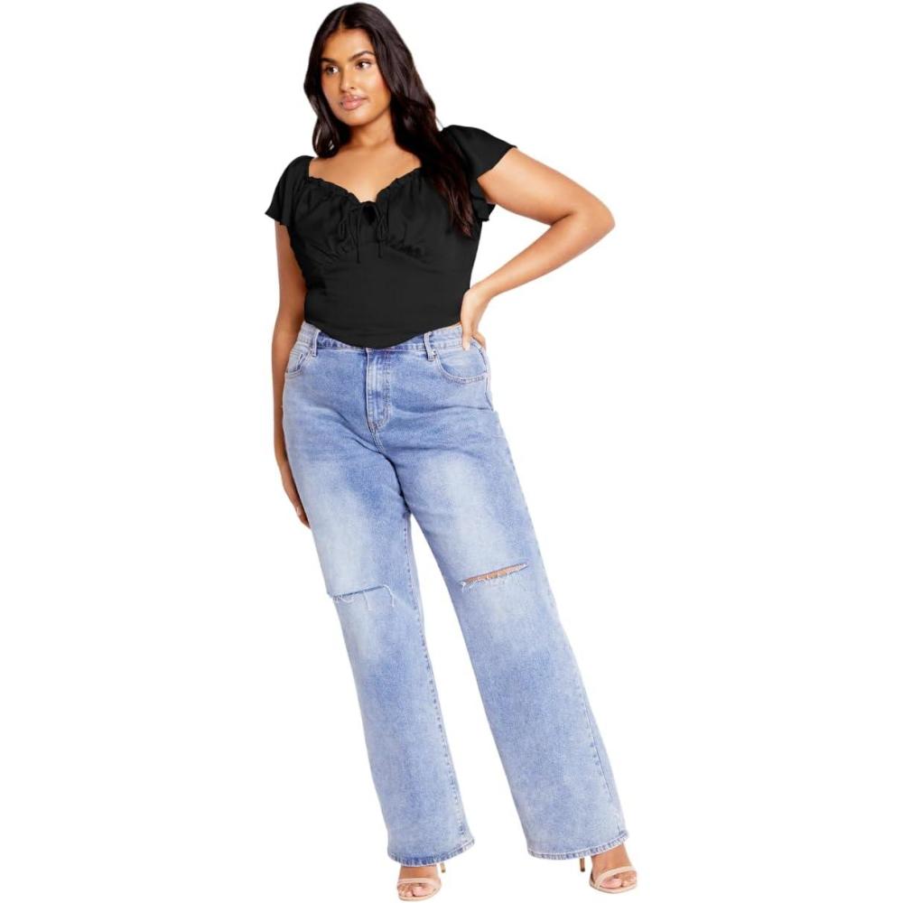 image:imageCity Chic Plus Size Top Mae TopBlack