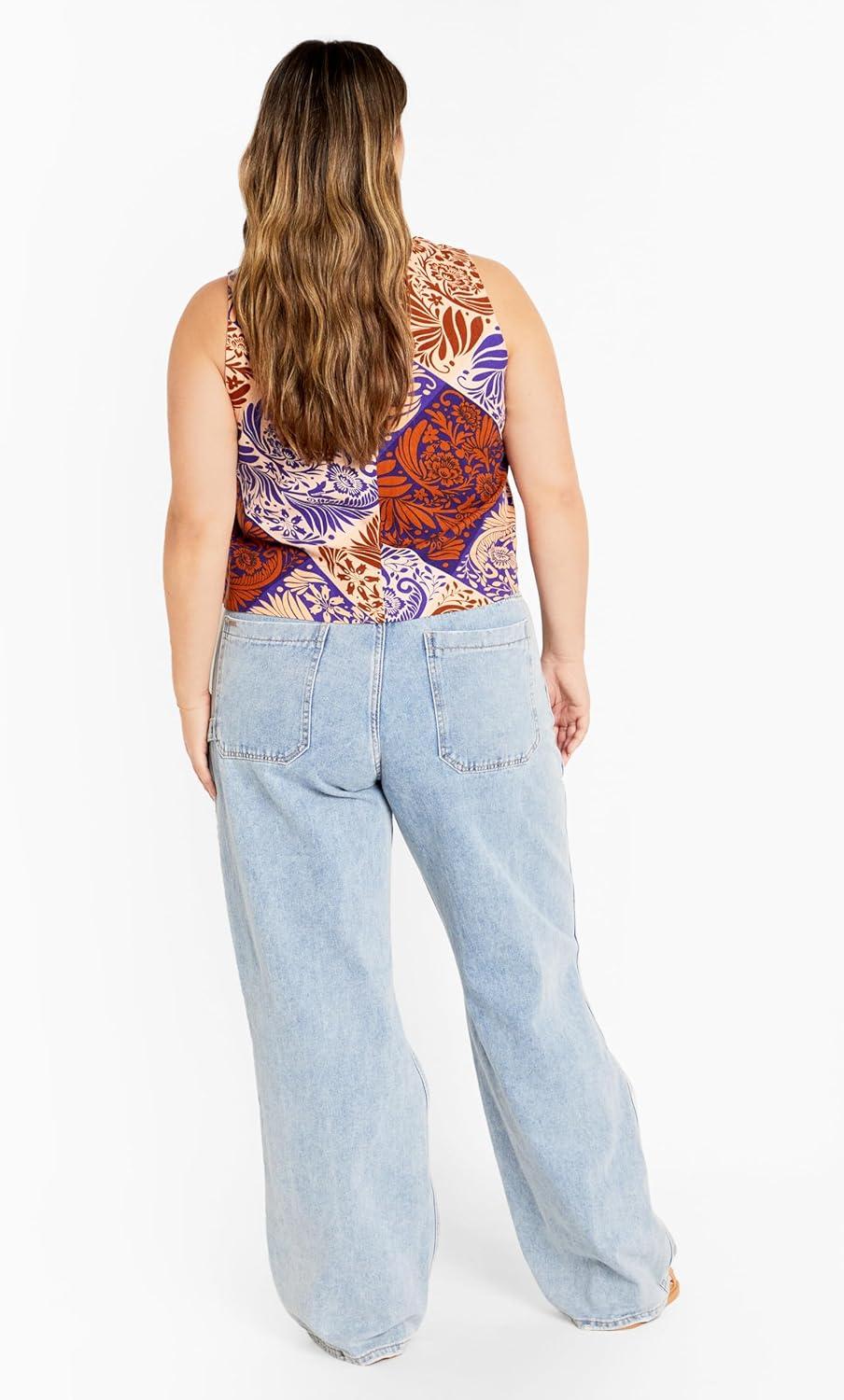 image:imageCity Chic Womens Plus Size Amara Print TopNaxos