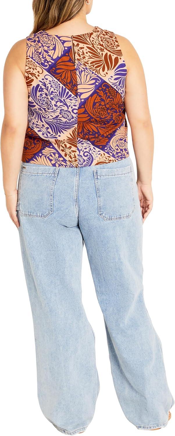 image:imageCity Chic Womens Plus Size Amara Print TopNaxos