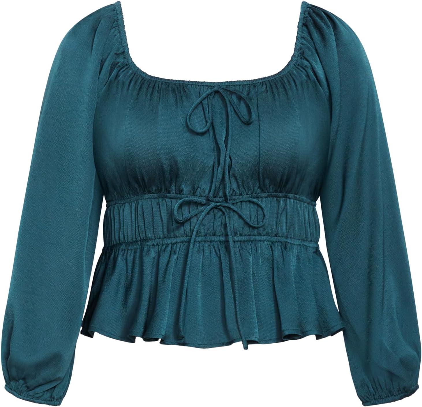 image:imageCity Chic Womens Plus Size Yasmine TopPeacock
