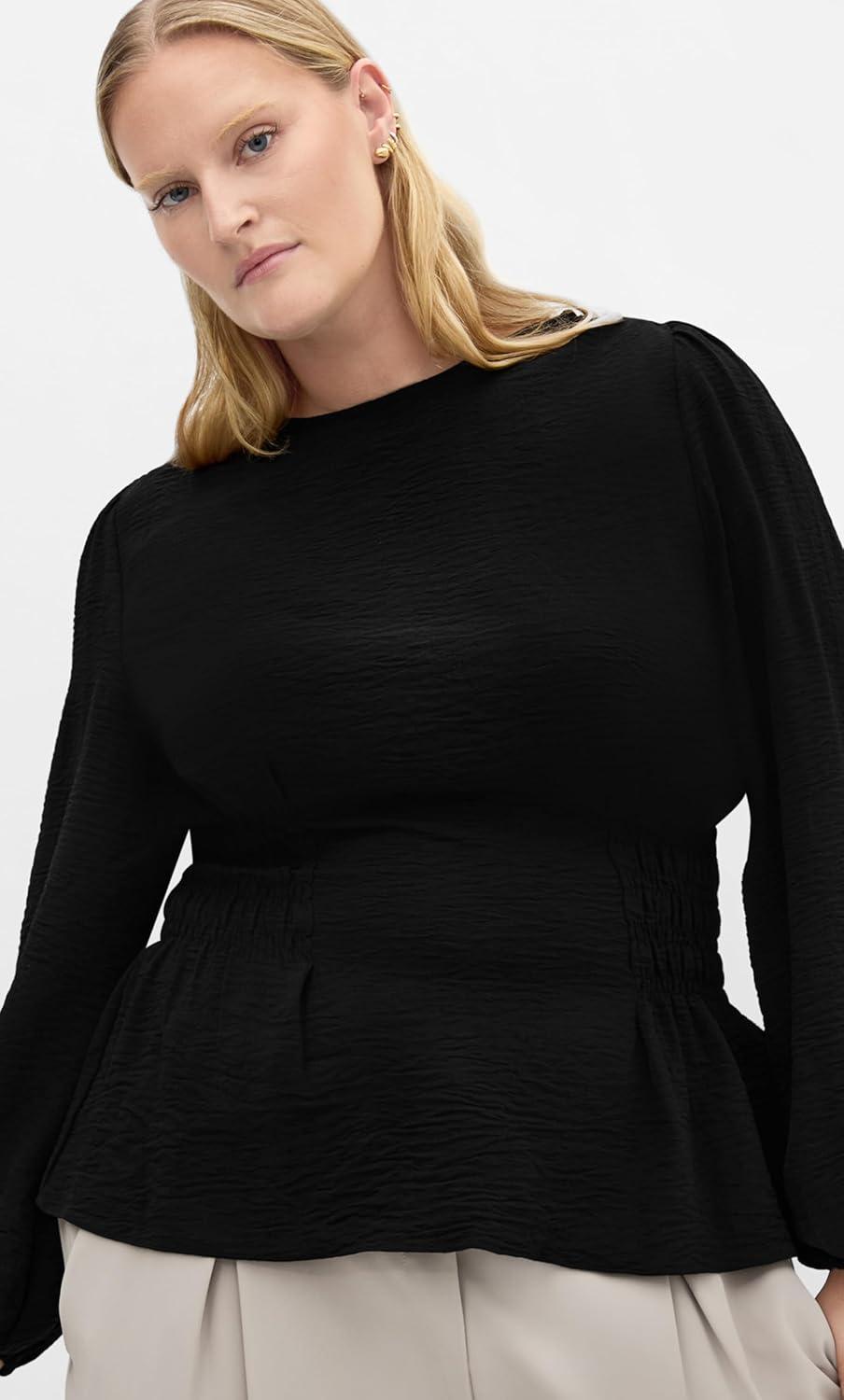 image:imageCity Chic Womens Top Cara Long SleeveBlack