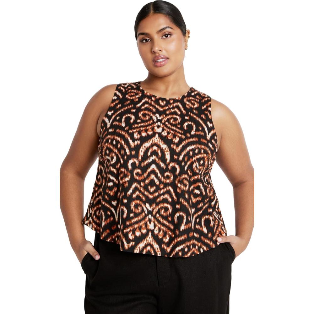 image:imageCity Chic Womens Plus Size Amara Print TopIkat