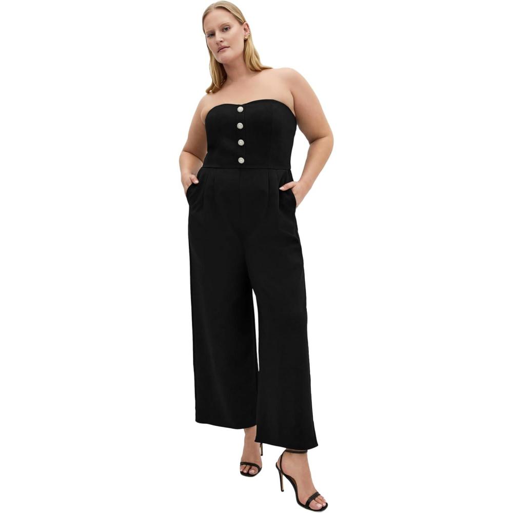 image:imageCity Chic Womens Plus Size Jumpsuit  Alexi StraplessBlack