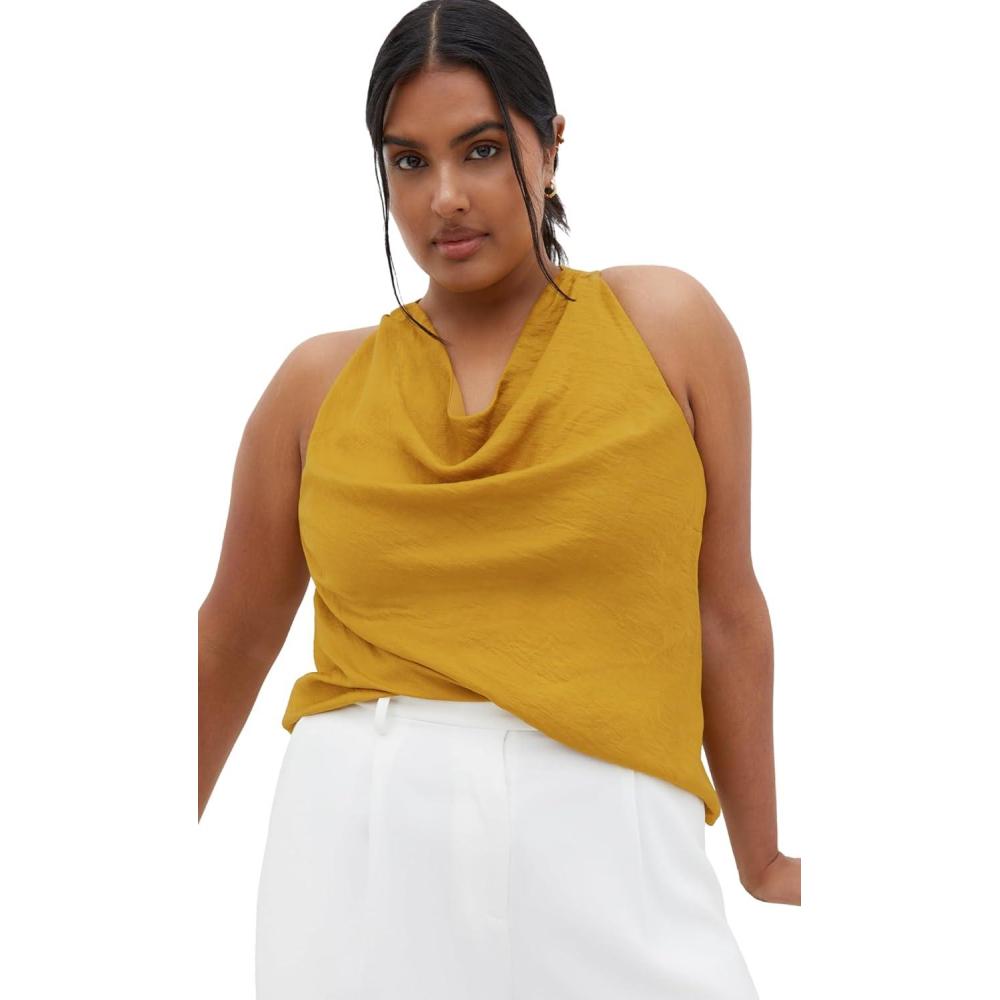 image:imageCity Chic Womens Plus Size Top  Paloma 12Old Gold