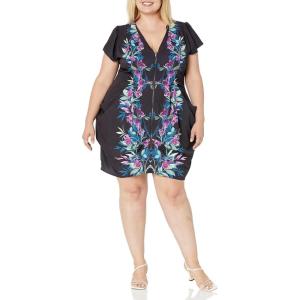 City Chic Nadia Zip Tunic(Blk Priscilla Mir)