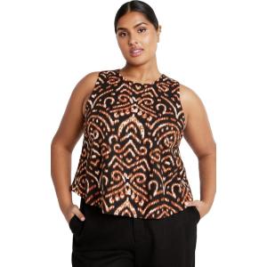 City Chic Women’s Plus Size Amara Print Top(Ikat)