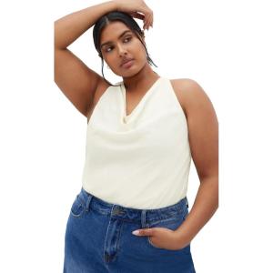 City Chic Women’s Plus Size Top – Paloma, 12(Butter)