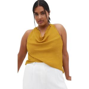 City Chic Women’s Plus Size Top – Paloma, 12(Old Gold)
