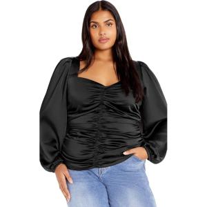 City Chic Women’s Plus Size Top – Sienna(Black)