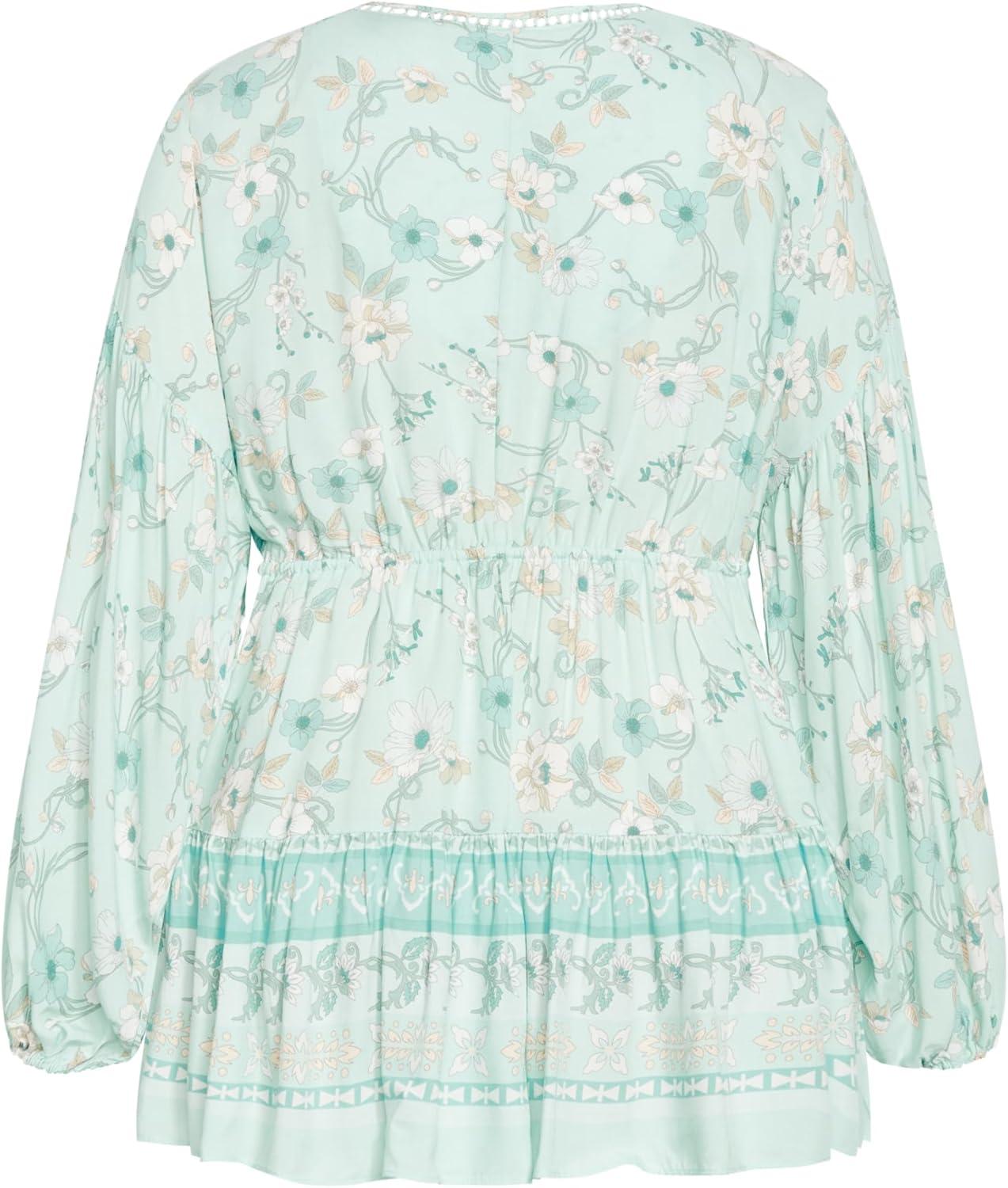 image:imageCity Chic Plus Size Tunic Spirited Floral Tunic