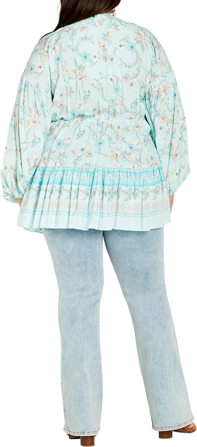 image:imageCity Chic Plus Size Tunic Spirited Floral Tunic