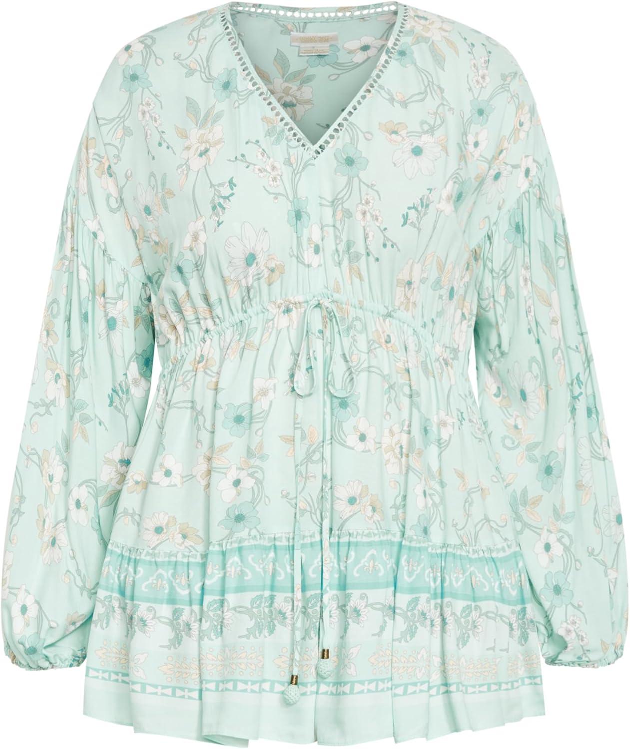 image:imageCity Chic Plus Size Tunic Spirited Floral Tunic