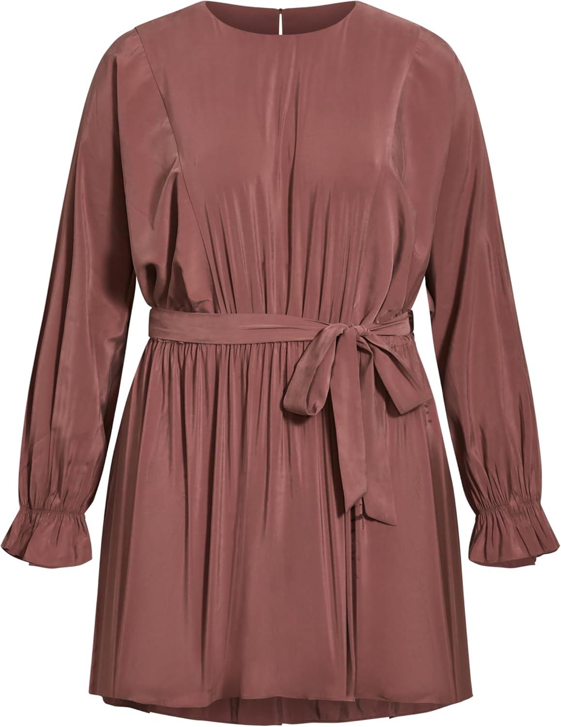 image:imageCity Chic Womens Plus Size Tunic Long SleevedChocolate